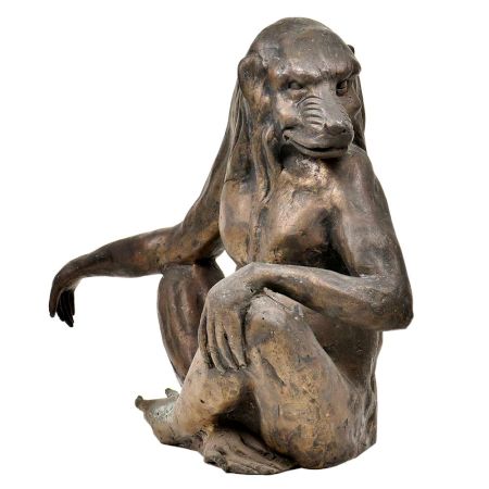 Funny Brass Sitting Monkey Home Decoration Statue