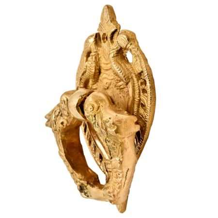 Decorative Hand Made Ornate Golden Brass Door knocker