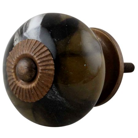 Marble Round Ceramic Knob (1)