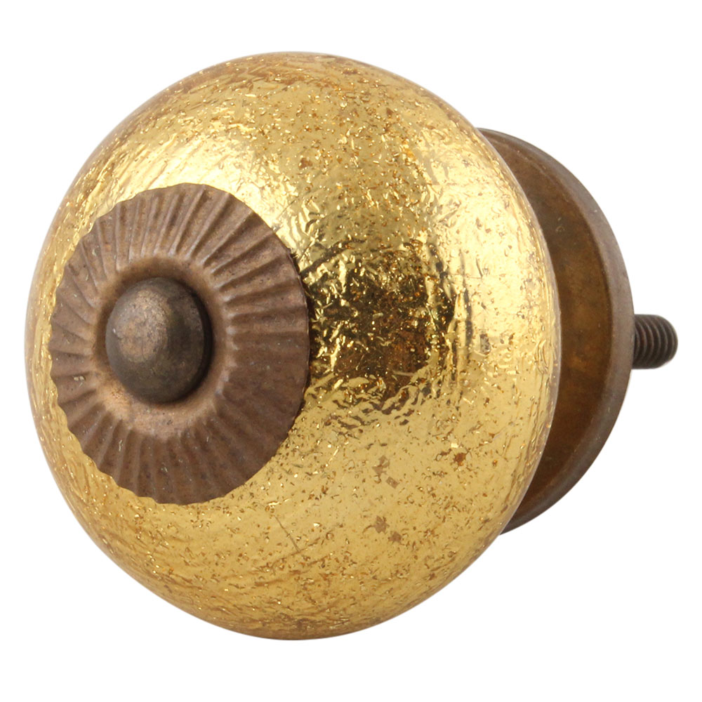 Golden Ceramic Knob