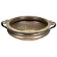 Hand Crafted Urli Brass Bowl With Two Handles