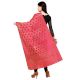 Leafy Pink Banarsi Art Silk Dupatta