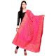 Magenta Gold Motifs Banarsi Art Silk Dupatta