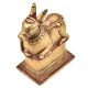 Carved Sitting Nandi Statue Brass Metal Statue