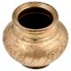 Hindu Religious Engraved Floral Design Bulbous Form Water Pot