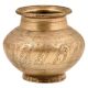 Hindu Religious Engraved Floral Design Bulbous Form Water Pot