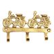 Brass Two Cycles Wall Hook Hanger to Hang Keys Clothes