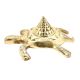 Hand Made Pyramid Tortoise Turtle With Shri Yantra In Brass