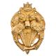 Solid Brass Bat Face On Top Two Birds Decorative Door Ring Knocker