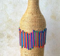 designer Handcrafted Glass Bottle