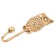 Brass Owl Metal Coat Key Towel Hook Hanger