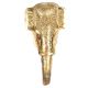 Golden Brass Wall Hanging Ganpati Idol