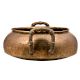 Large Handcrafted Flat Base Heavy Bottomed Pot With Decorative Handles