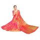 Pink Gajri Color Lichi 2 Tone Silk SareeÂ Weaved Saree With Blouse Piece