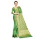 Green Color Lichi 2 Tone Silk SareeÂ Weaved Saree With Blouse Piece