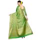 Green Color Lichi 2 Tone Silk SareeÂ Weaved Saree With Blouse Piece