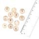 Ivory Hand Made Round Frosted Loose Glass Beads Crystal Silver Lined For Jewelry Making (12 in Pack)