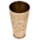 Leaves engraved Traditional Brass North Indian Lassi Glass