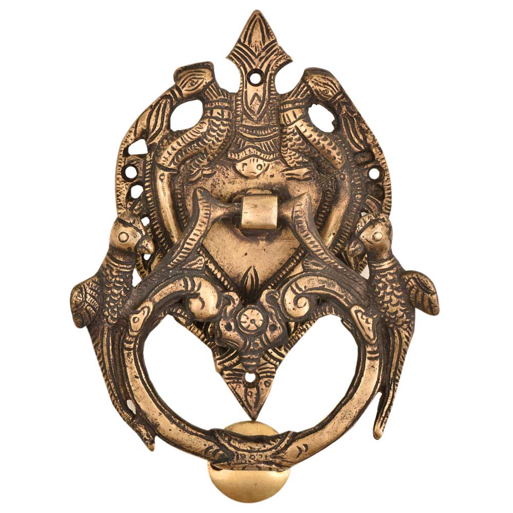 Traditional Heavy Brass Birds Door Knocker