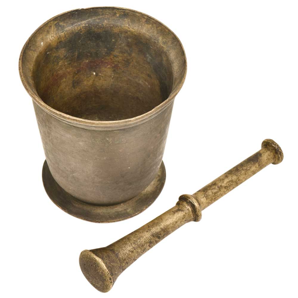 Indian Brass Imam Dasta (Mortar and Pestle)