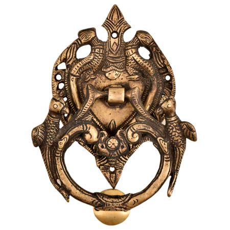 Traditional Heavy Brass Birds Door Knocker