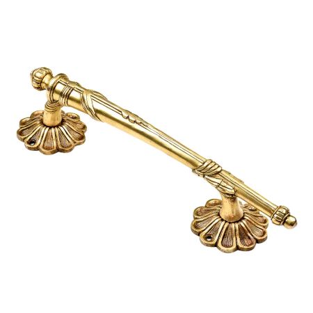Handcrafted Traditional Indian Carved Brass Door Pull Or Handle