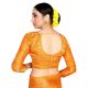 Orange Color Lichi 2 Tone Silk SareeÂ Weaved Saree With Blouse Piece