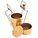 Indian Brass Three Compartment Tiffin box