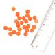 Hand Made Irregular Round Loose Orange Glass Tomato Beads For Jewelry Making (12 in Pack)