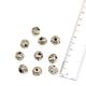 Handmade Silver Aluminium Rondelles SpacersÂ Engraved Loose Jewelry Beads (6 in Pack)