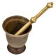 Indian Hand Crafted Urn Shaped Functional GrinderÂ Mortar And Pestle