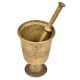 Brass Mortar And Pestle Kitchenware Spice Grinding Bowl