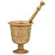 Brass Mortar And Pestle Apothecary Pharmacy spice grinder
