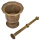 Brass Mortar and Pestle or Hama Dasta Set Spice Mixer For Kitchen
