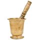 Handcrafted Solid Indian Kitchen Brass Mortar And Pestle Mixer