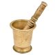 Handcrafted Solid Indian Kitchen Brass Mortar And Pestle Mixer