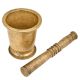 Handcrafted Solid Indian Kitchen Brass Mortar And Pestle Mixer