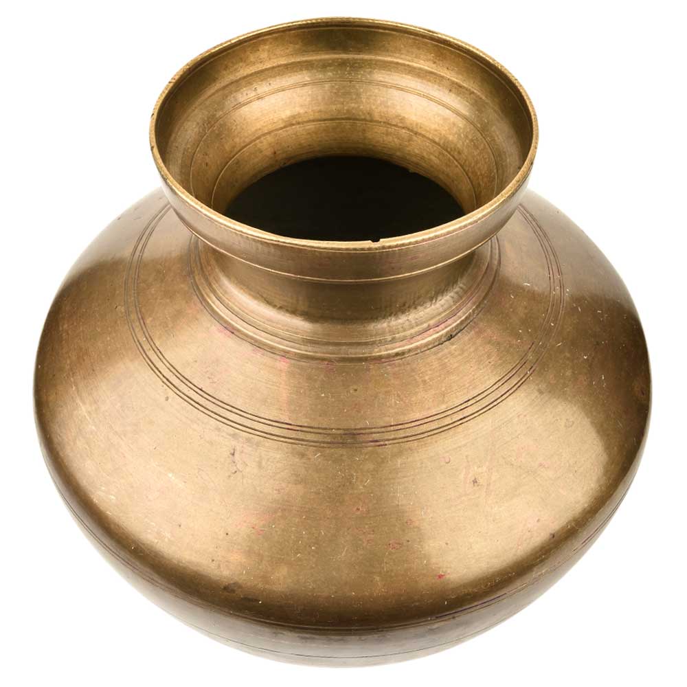 Golden South Indian Water Storage Brass Pot