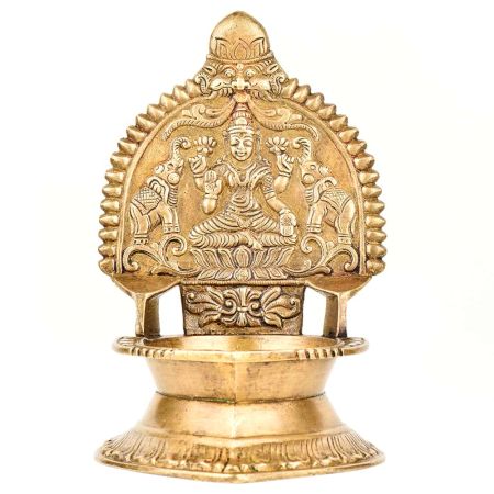 Handmade Worship Bronze Small Pooja Lamp