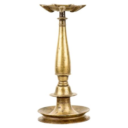 Hand Crafted Tradition Brass Oil Lamp 7 wicks  With Stand