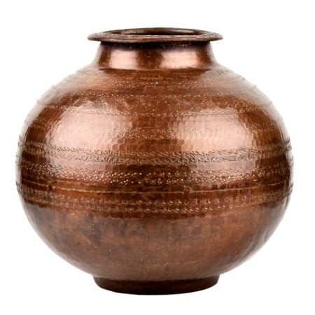 Rajasthani Lota Water Pot in Copper Finish