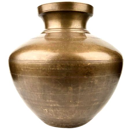 Golden South Indian Water Storage Brass Pot