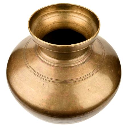 Golden South Indian Water Storage Brass Pot