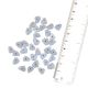 Slate Blue Triangle Shaped Loose Glass Beads For Jewelry Making (12 in Pack)
