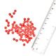 Imperial Red Round Loose Glass Beads For Making Jewelry (12 in Pack)