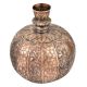 Copper Repousse Floral Surahi Or Pot