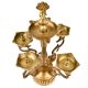 Brass Peacock Figure Oil Decorative Lamp Stand