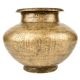 Brass Elephant Indian Hand Crafted Engraved Home Decor Pot