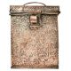 Copper Storage Box With Floral Repousse Latch And Handle