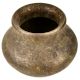 Handmade Round Brass Pot for Hindu Ceremonies